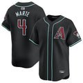 Arizona Diamondbacks #4 Ketel Marte Player Black CLOTHIN Limited Home Game Stitched Jerseys