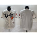 Houston Astros Blank Cream CLOTHIN Cactus Jack Cool Base Jersey