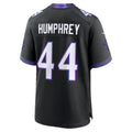 B.Ravens #44 Marlon Humphrey Black CLOTHIN Alternate Game Jersey