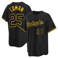 Los Angeles Dodgers #25 Tommy Edman Player Black CLOTHIN Snake Skin City Game Home Stitched Jerseys