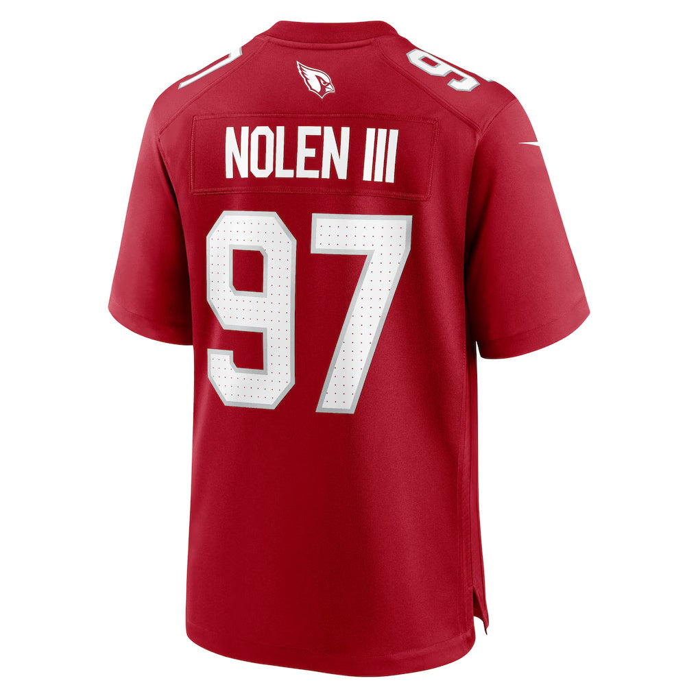 A.Cardinals #97 Walter Nolen Cardinal CLOTHIN 2025 active First Round Pick Game Jersey