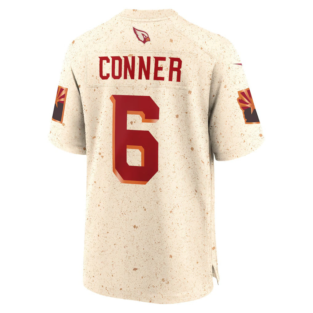 A.Cardinals #6 James Conner Natural CLOTHIN 2025 Rivalries Collection Game Jersey
