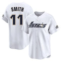 Houston Astros #11 Cam Smith Player White CLOTHIN Throwback Cooperstown Collection Limited Stitched Jerseys
