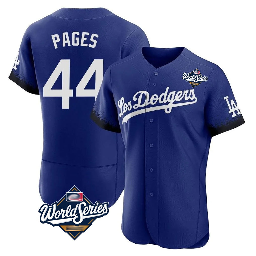 Los Angeles Dodgers #44 Andy Pages Player Royal CLOTHIN World Series City Connect Elite Home Stitched Jerseys