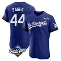 Los Angeles Dodgers #44 Andy Pages Player Royal CLOTHIN World Series City Connect Elite Home Stitched Jerseys
