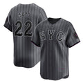 New York Mets #22 Juan Soto Graphite CLOTHIN 2024 City Connect Limited Stitched Jersey