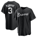 Atlanta Braves #3 Dale Murphy Player Black CLOTHIN Home Game Stitched Jerseys