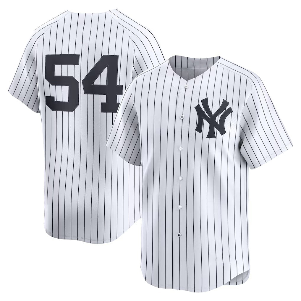 New York Yankees #54 Max Fried White CLOTHIN Home Limited Player Jersey