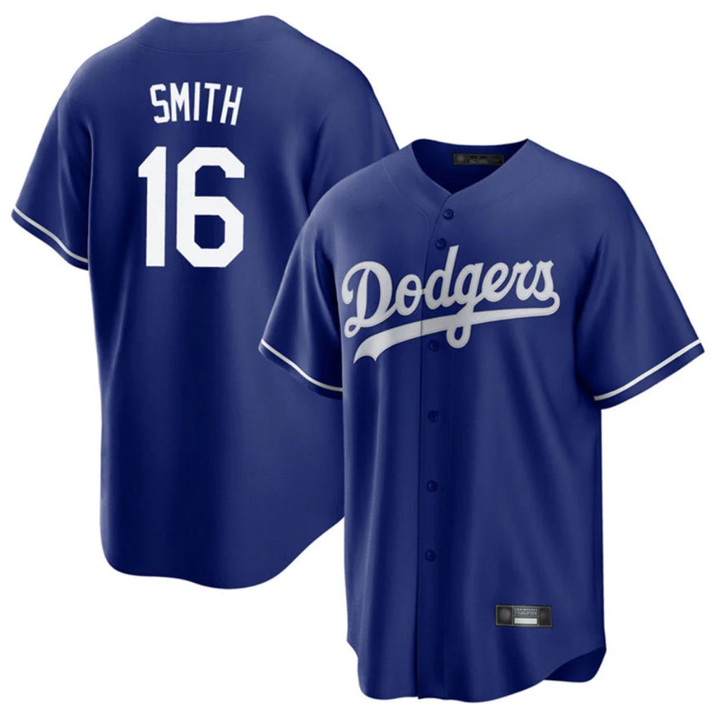 Los Angeles Dodgers #16 Will Smith Player Royal CLOTHIN Game Stitched Jerseys