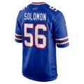 B.Bills #56 Javon Solomon Royal CLOTHIN Game Jersey