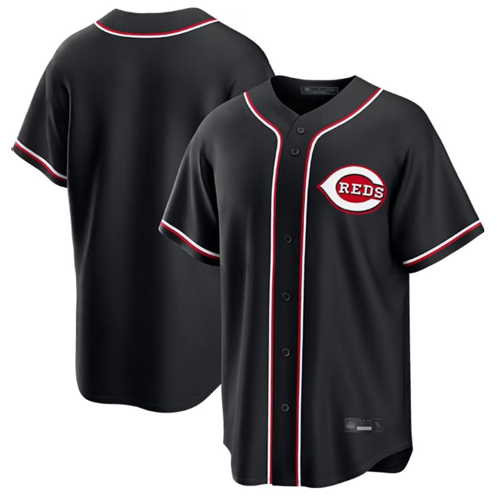 Cincinnati Reds Blank Player Black CLOTHIN Fashion Out Home Game Stitched Jerseys