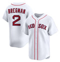 Boston Red Sox #2 Alex Bregman White CLOTHIN 2024 Home Limited Stitched Jersey