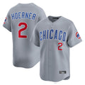 Chicago Cubs #2 Nico Hoerner Player Gray CLOTHIN Road Limited Home Stitched Jerseys