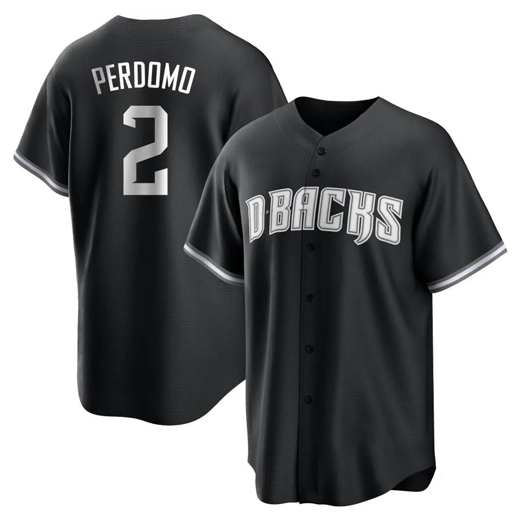 Arizona Diamondbacks #2 Geraldo Perdomo Player Black CLOTHIN Game Home Stitched Jerseys