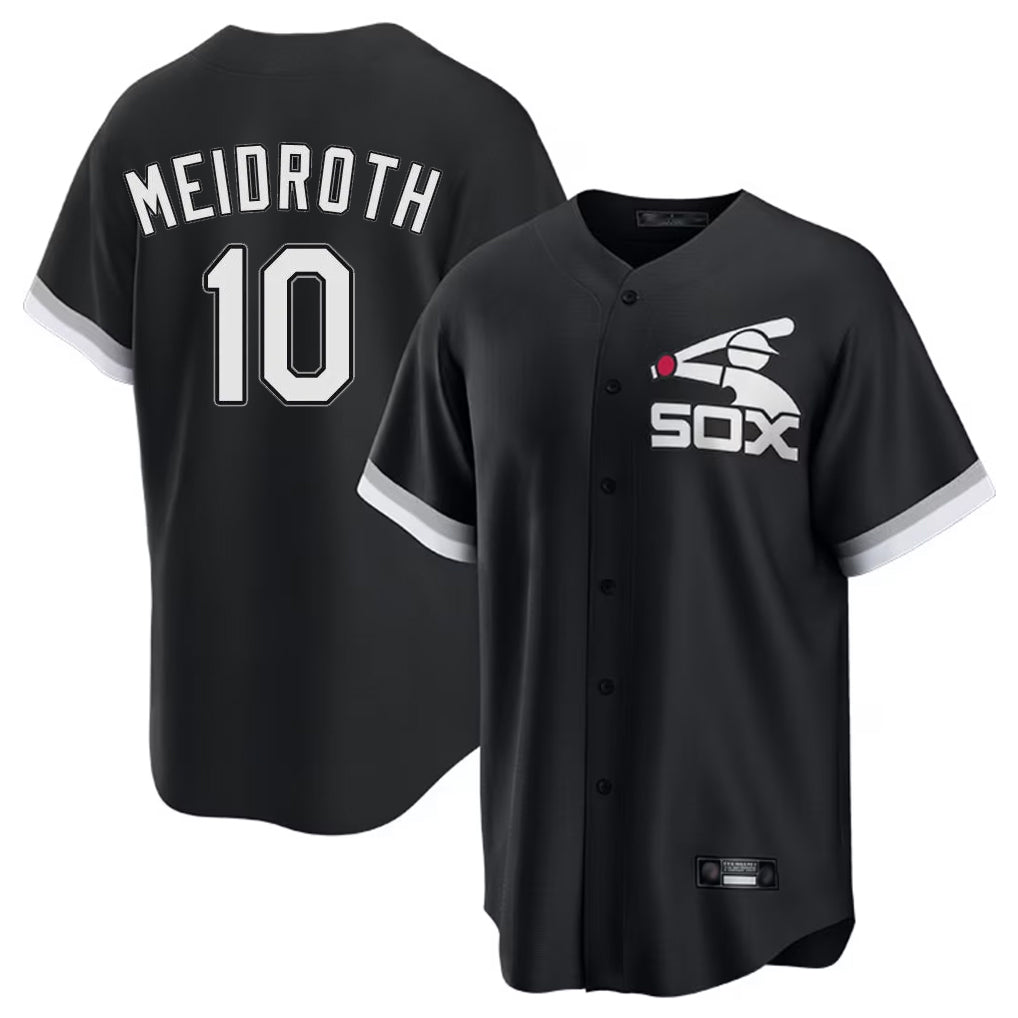 Chicago White Sox #10 Chase Meidroth Player Black CLOTHIN Spring Training Game Stitched Jerseys