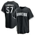 Arizona Diamondbacks #57 Eduardo Rodriguez Player Black CLOTHIN Game Home Stitched Jerseys