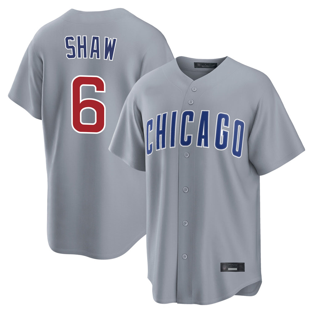 Chicago Cubs #6 Matt Shaw Player Gray CLOTHIN Home Game Stitched Jerseys