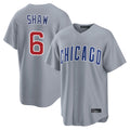 Chicago Cubs #6 Matt Shaw Player Gray CLOTHIN Home Game Stitched Jerseys