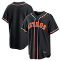 Houston Astros Blank Player Black CLOTHIN Fashion Out Home Game Stitched Jerseys