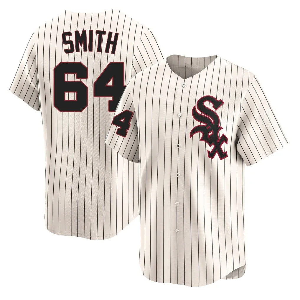 Chicago White Sox #64 Shane Smith Player Cream CLOTHIN Cooperstown Collection Limited Home Stitched Jerseys