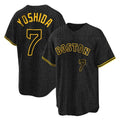 Boston Red Sox #7 Masataka Yoshida Player Black CLOTHIN Snake Skin City Home Game Stitched Jerseys