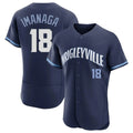 Chicago Cubs #18 Shota Imanaga Player Navy CLOTHIN City Connect Limited Elite Home Stitched Jerseys