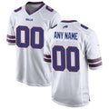Custom B.Bills White CLOTHIN Game Jersey