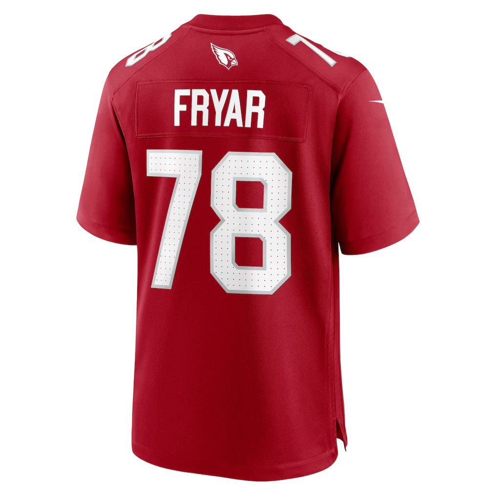 A.Cardinals #78 Josh Fryar Cardinal CLOTHIN Team Game Jersey