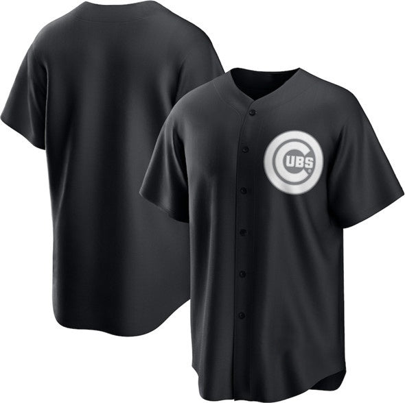 Chicago Cubs Blank Black CLOTHIN Lights Out Limited Stitched Jersey