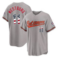 Baltimore Orioles #11 Jordan Westburg Player Gray CLOTHIN USA 250 Fourth of July Home Game Stitched Jerseys