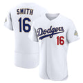 Los Angeles Dodgers #16 Will Smith White CLOTHIN 2026 Gold Collection Authentic Jersey