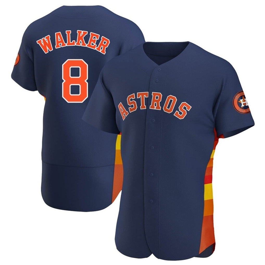 Houston Astros #8 Christian Walker Player Navy CLOTHIN Home Limited Elite Stitched Jerseys