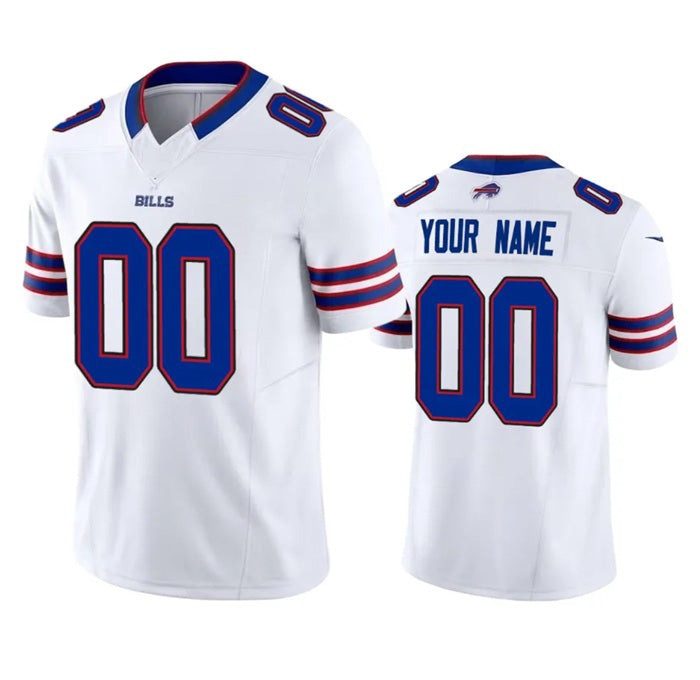 Custom B.Bills Active Player White CLOTHIN 2023 F.U.S.E. Vapor Untouchable Limited Stitched Jersey