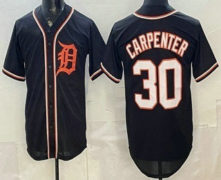 Detroit Tigers #30 Kerry Carpenter 2026 Black CLOTHIN Fashion Cool Base Jersey