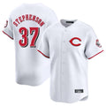Cincinnati Reds #37 Tyler Stephenson Player White CLOTHIN Limited Home Stitched Jerseys