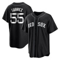Boston Red Sox #55 Ranger Suarez Player Black CLOTHIN Home Game Stitched Jerseys