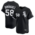 Chicago White Sox #58 Seranthony Dominguez Player Black CLOTHIN Limited Home Stitched Jerseys