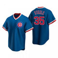 Chicago Cubs #35 Justin Steele Royal CLOTHIN Pullover Cooperstown Jersey