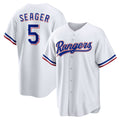 Texas Rangers #5 Corey Seager White CLOTHIN Home Replica Player Jersey