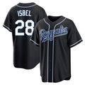 Kansas City Royals #28 Kyle Isbel Player Black CLOTHIN Carbon Fashion Home Game Stitched Jerseys