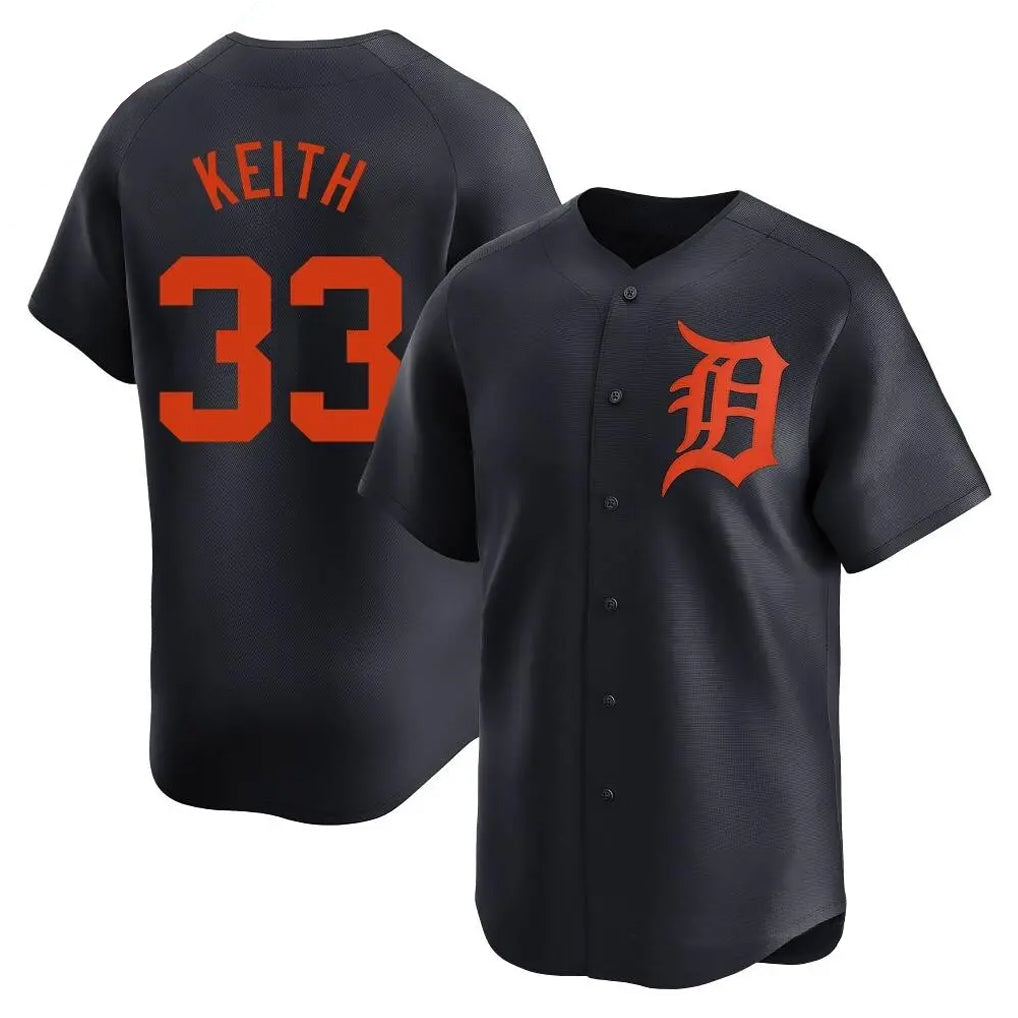 Detroit Tigers #33 Colt Keith Player Navy CLOTHIN Home Limited Stitched Jerseys