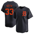 Detroit Tigers #33 Colt Keith Player Navy CLOTHIN Home Limited Stitched Jerseys