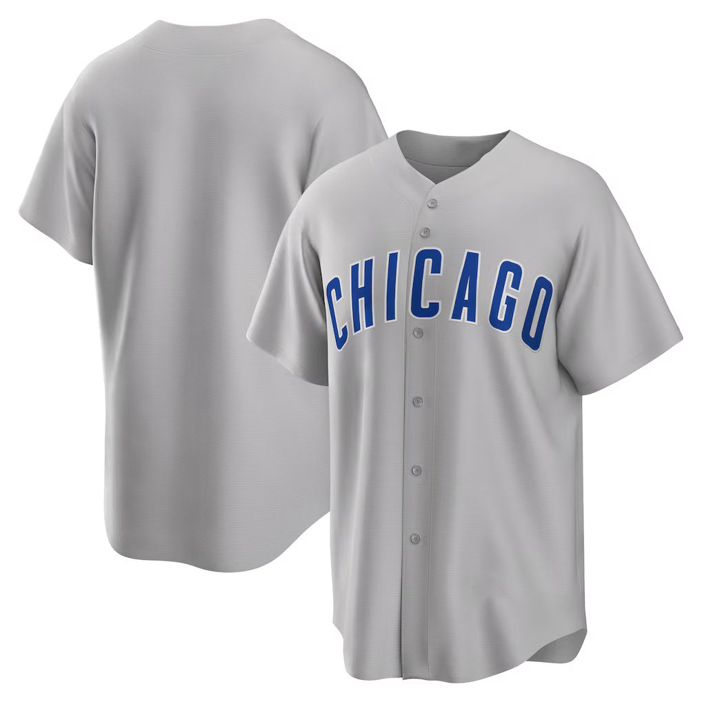 Chicago Cubs Gray CLOTHIN Road Replica Team Jersey
