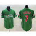 Philadelphia Phillies #7 Trea Turner Green CLOTHIN Phanatic Limited Stitched Jersey