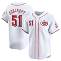 Cincinnati Reds #51 Graham Ashcraft White CLOTHIN Home Limited Stitched Jersey