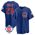 Chicago Cubs #29 Michael Busch Player Royal CLOTHIN 150th Anniversary Home Game Stitched Jerseys