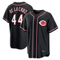 Cincinnati Reds #44 Elly De La Cruz Player Black CLOTHIN Fashion Out Home Game Stitched Jerseys