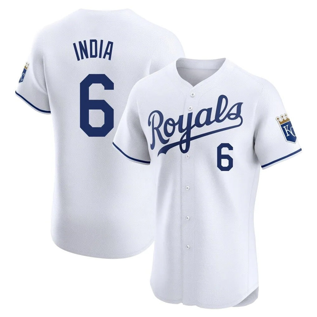 Kansas City Royals #6 Jonathan India Player White CLOTHIN Alt Limited Elite Home Stitched Jerseys
