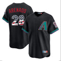 Arizona Diamondbacks #28 Nolan Arenado Player Black CLOTHIN USA 250 Fourth of July Home Game Stitched Jerseys
