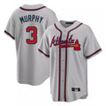 Atlanta Braves #3 Dale Murphy Player Gray CLOTHIN Home Game Stitched Jerseys